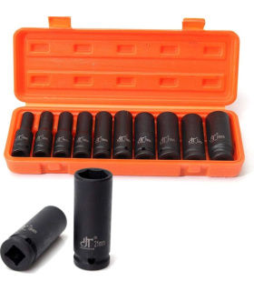 جعبه باز | جعبه بکس بلند 10 پارچه فشارقوی سنگین 10تا24 درایو 1/2 دانگیت DONGTE اصل جنس CR-MO