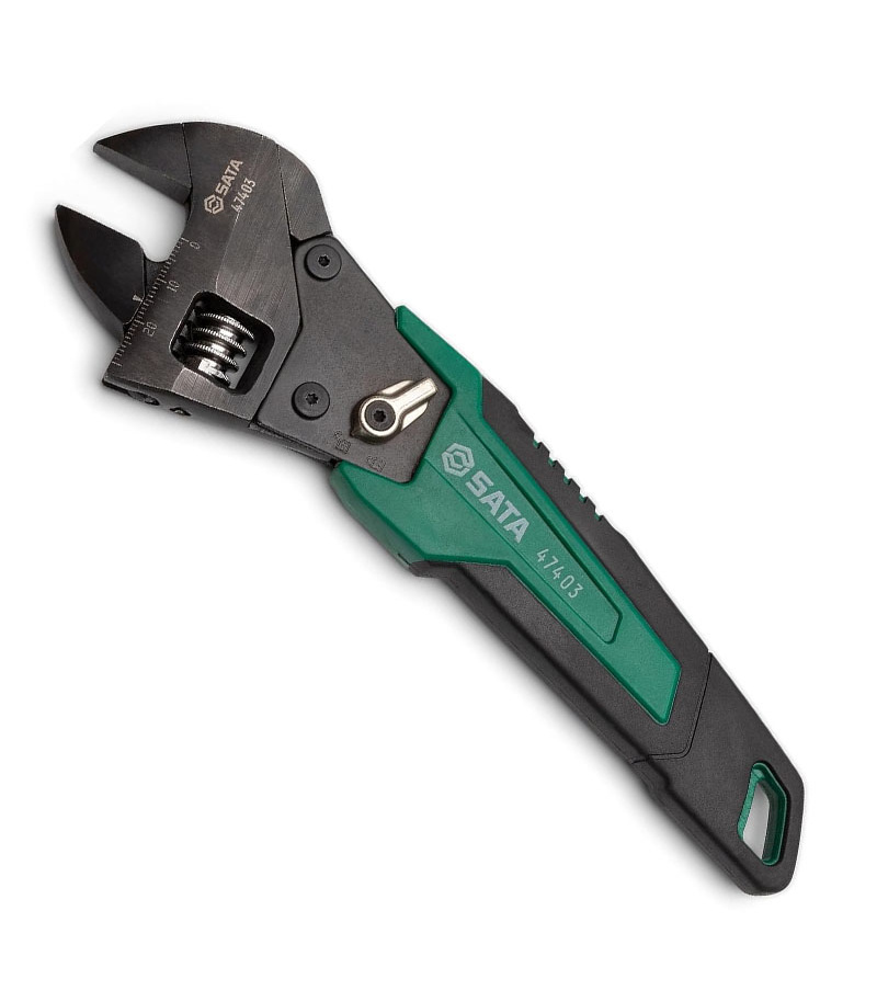 آچار فرانسه جغجغه ای حرفه ای سایز 8 اینچ ساتا SATA مدل 47403