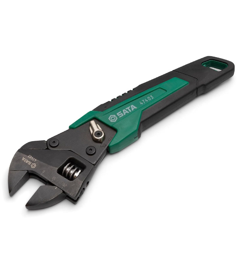 آچار فرانسه جغجغه ای حرفه ای سایز 8 اینچ ساتا SATA مدل 47403