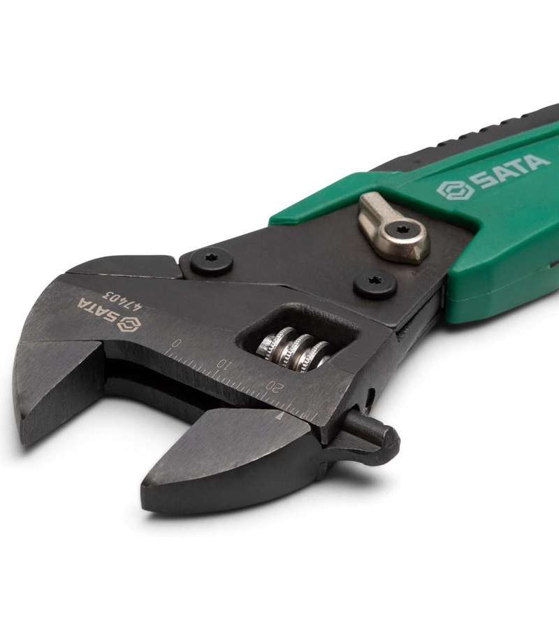 آچار فرانسه جغجغه ای حرفه ای سایز 8 اینچ ساتا SATA مدل 47403