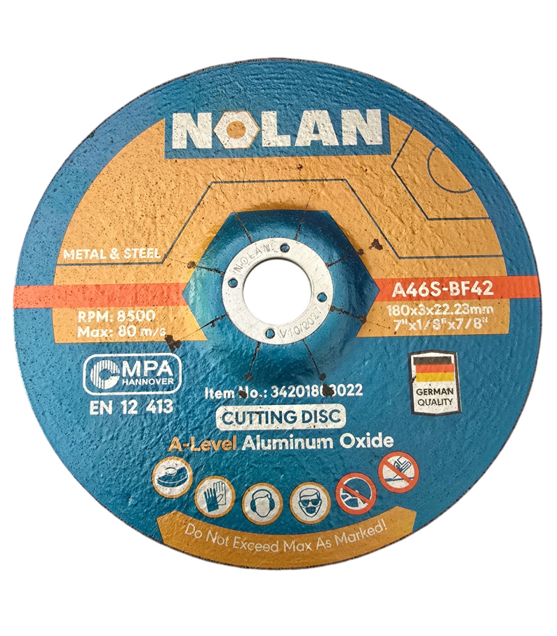 صفحه برش آهن بزرگ 180 میلی متر نولان NOLAN مدل WA46S-BF42