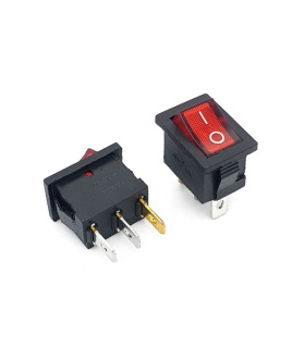 کلید راکر کوچک چراغدار 3 پین KCD1-101N