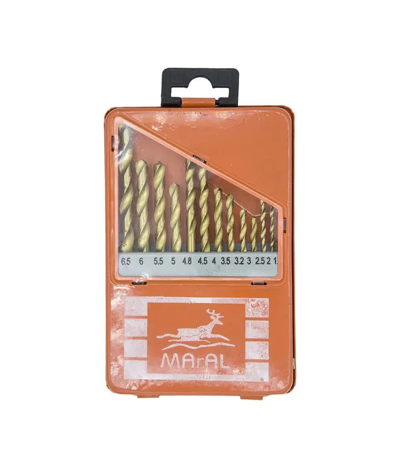 مجموعه 13 عددی مته آهن طلایی مارال مدل HSS-B
