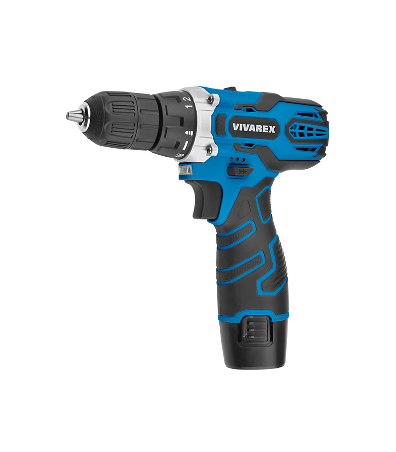 دریل پیچ گوشتی شارژی دوباطری 12ولت بهمراه متعلقات ویوارکس VIVAREX مدل VR12V-2A
