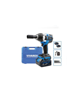 بکس شارژی براشلس درایو 1/2 اینچ دو باتری 20ولت 500 نیوتن ویوارکس VIVAREX مدل VR2450-IW با جعبه BMC