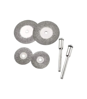 ست 2+4 عددی صفحه برش مخصوص فرز مینیاتوری شیشه، پرسلان، سرامیک مدل 68801