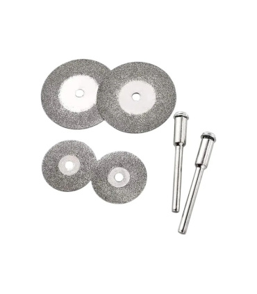 ست 2+4 عددی صفحه برش مخصوص فرز مینیاتوری شیشه، پرسلان، سرامیک مدل 68801