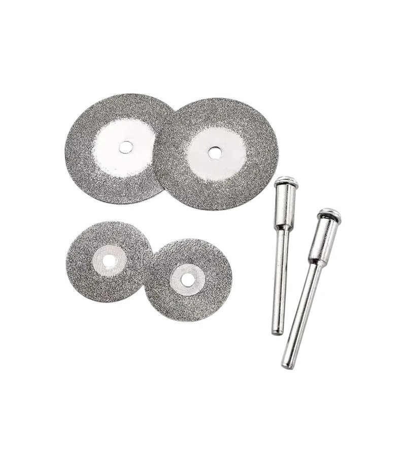 ست 2+4 عددی صفحه برش مخصوص فرز مینیاتوری شیشه، پرسلان، سرامیک مدل 68801