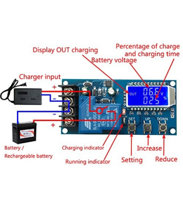 ماژول کنترل شارژ باطری دیجیتال XY-L30A 6-60V