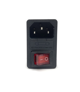 AC SOCKET MALE فیوزدار کلیددار خاری AC-01