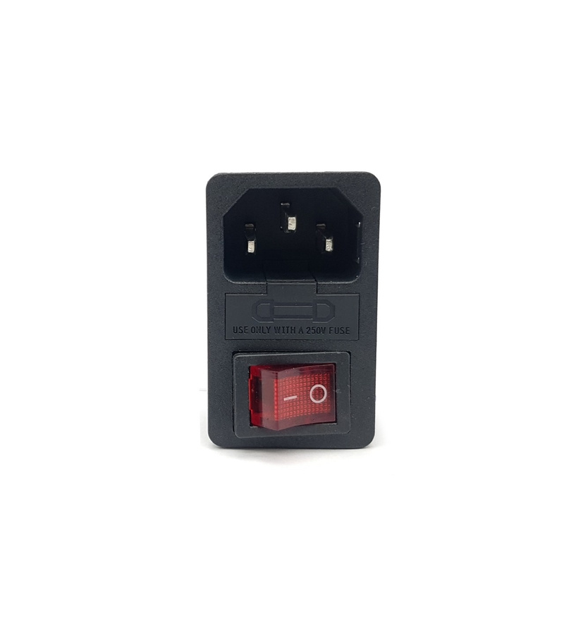 AC SOCKET MALE فیوزدار کلیددار خاری AC-01