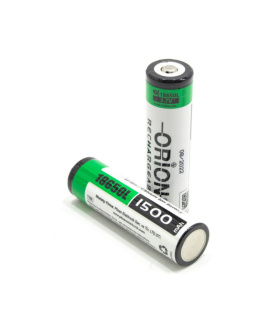 باتری / باطری شارژی لیتیوم یون 3.7 ولت سایز 18650 1500mAh مارک ORION