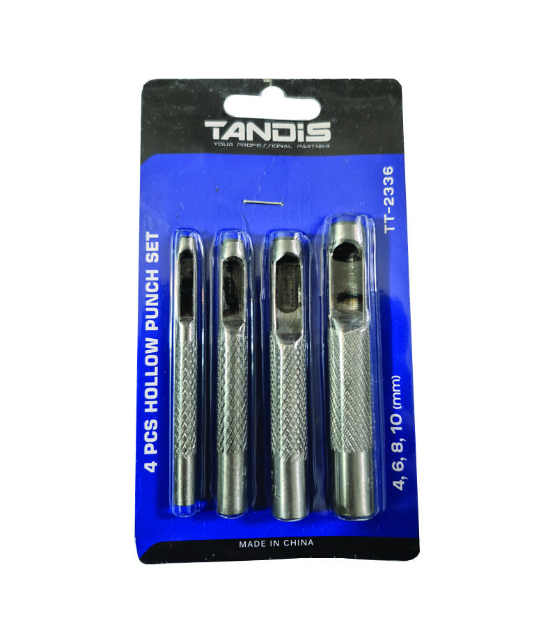 ست 4 عددی پانچ ، سنبه واشربر و سوراخ کن 4 تا 10 میلیمتر تندیس TANDIS مدل TT-2336 ( پانچ واشر بر دستی )
