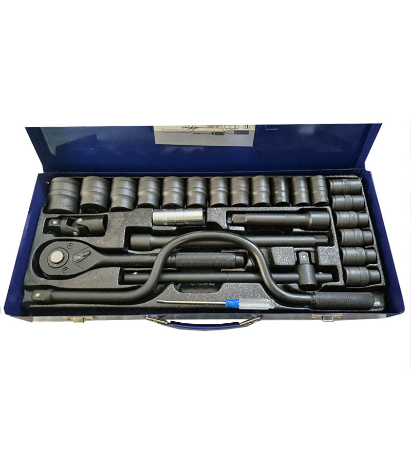 جعبه بکس 26 پارچه حرفه ای درایو 1/2 اینچ فشارقوی مشکی هلتی HELTY مدل HELTY-026 BK