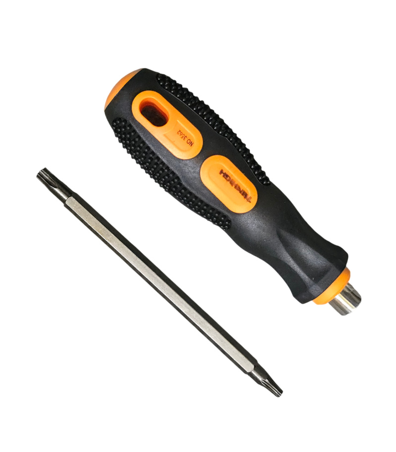 پیچ گوشتی ستاره T شکل دوطرفه سایز T20 و T30 حرفه‌ای تنهای TENHIGE دسته TPR طرح جدید