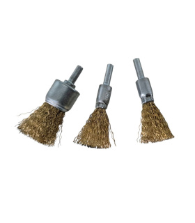 فرچه و برس سیمی سر دریلی 3 عددی WIRE BRUSH مدل 3P