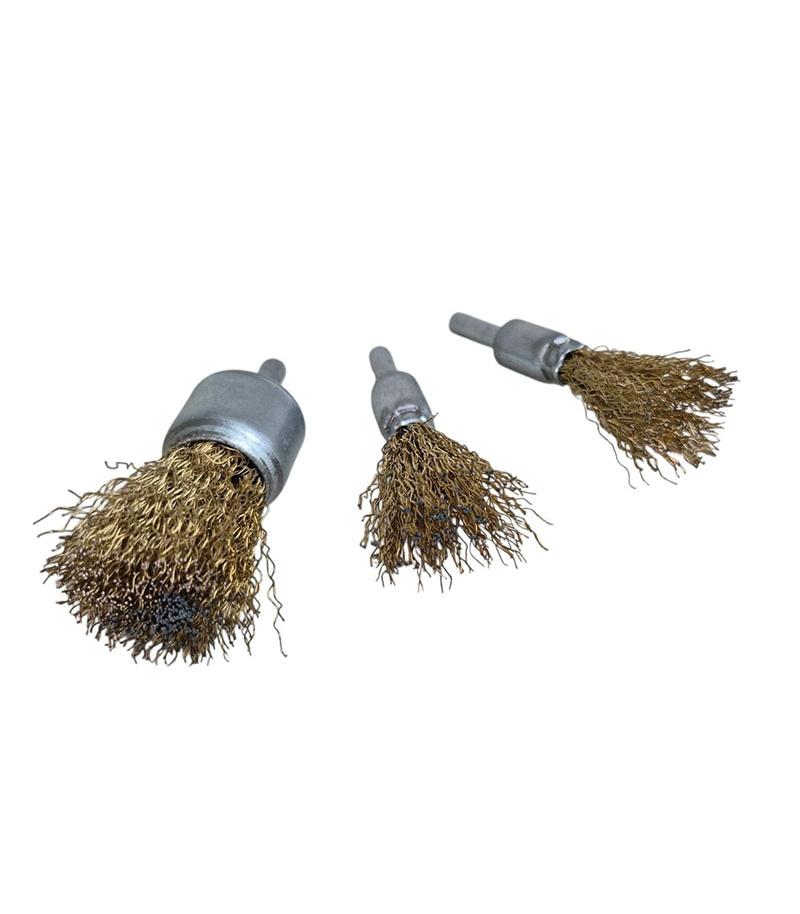 فرچه و برس سیمی سر دریلی 3 عددی WIRE BRUSH مدل 3P