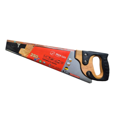 اره چوب بر سایز 350 میلیمتر 14 اینچ مکس لوکس MAX LUX (دنده درشت دسته چوبی)