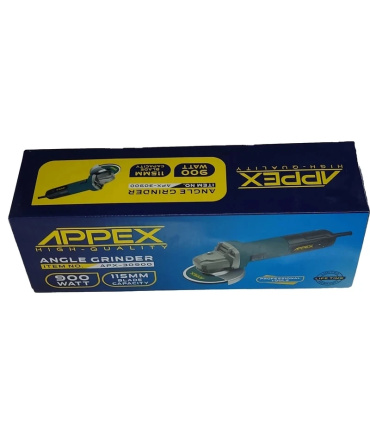مینی فرز 900 وات سایز 115 کلید بغل اپکس APPEX مدل APX-30900 با یکسال گارانتی