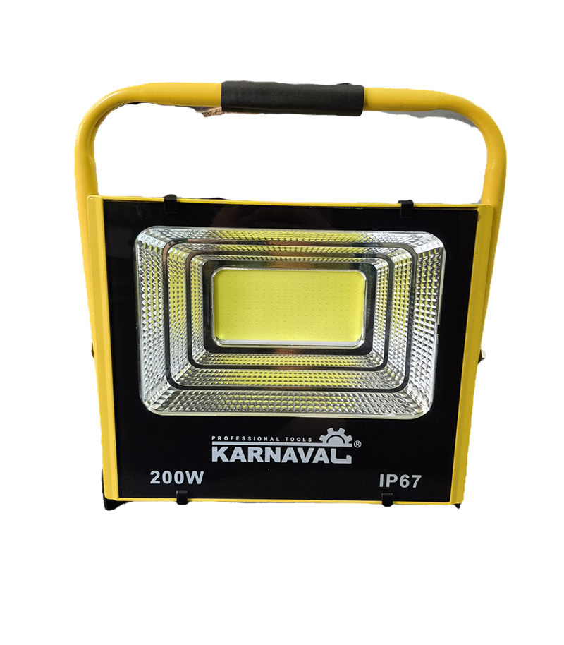 پروژکتور پرتابل شارژی 200 وات کارناوال KARNAVAL مدل KA-L200W