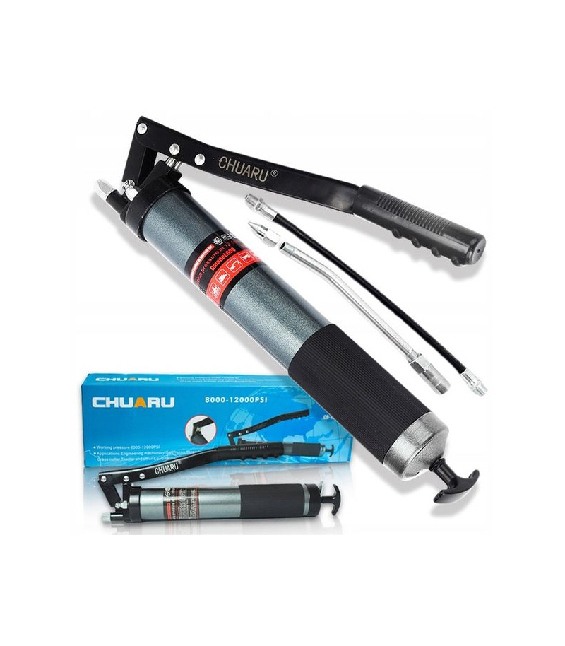گریس پمپ دستی دو پمپ 600cc چارو CHUARU مدل CR-13005