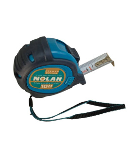 متر 10 متری روکش دار نوار سفید عرض 25 میلیمتر 3 قفل حرفه ای نولان NOLAN مدل 1025 طراحی آلمان