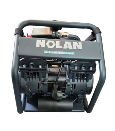 کمپرسور باد 6 لیتری دو سیلندر بدون روغن و سایلنت 750 وات نولان NOLAN مدل 6L