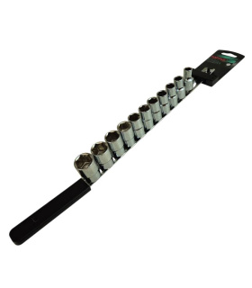 ست بکس 11 عددی ریلی کوتاه 6پر درایو 1/2 اینچ سایز 10تا22 تاپ تول TOPTUL مدل GAAQ1104