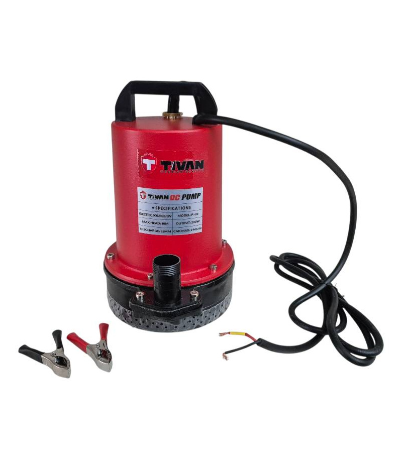 کف کش 1 اینچ 12 ولت DC (کار با باتری ماشین)تیوان TIVAN مدل P-03