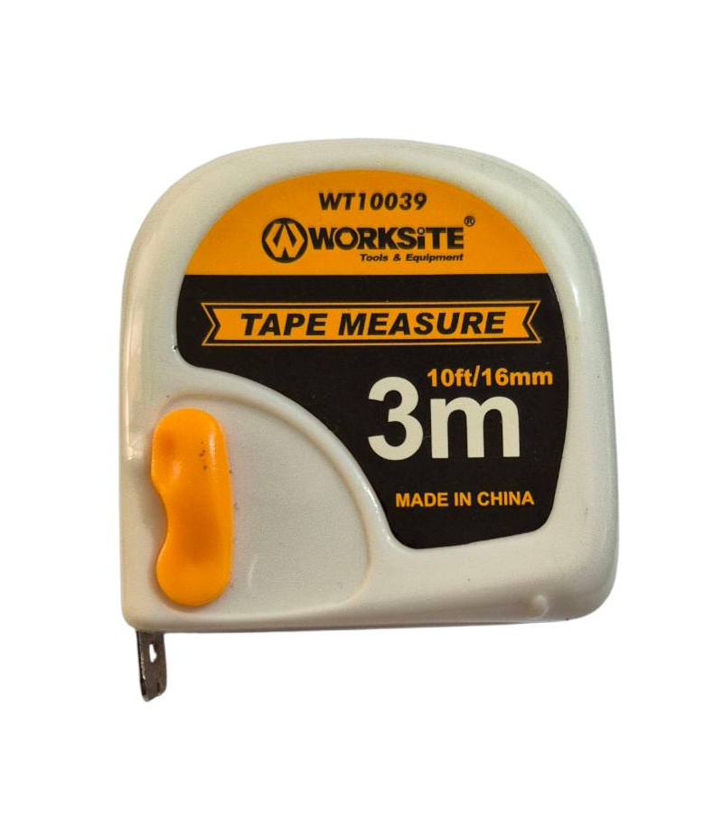 متر 3 متری فیسکویی نوار سفید ورک سایت WORK SITE مدل WT10039