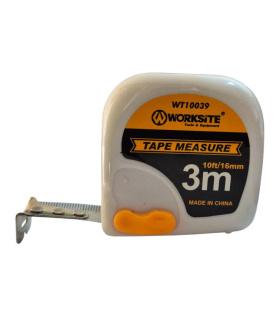 متر 3 متری فیسکویی نوار سفید ورک سایت WORK SITE مدل WT10039