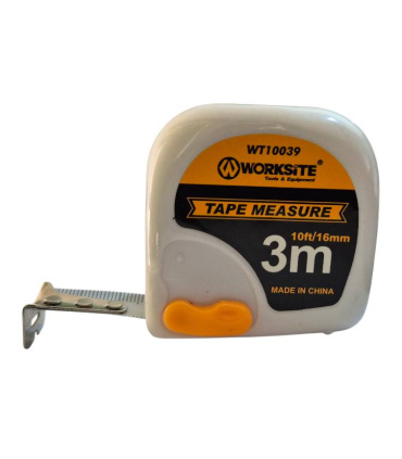 متر 3 متری فیسکویی نوار سفید ورک سایت WORK SITE مدل WT10039