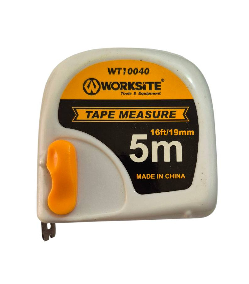 متر 5 متری فیسکویی نوار سفید ورک سایت WORK SITE مدل WT10040