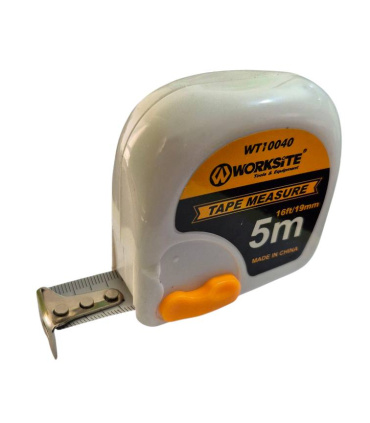 متر 5 متری فیسکویی نوار سفید ورک سایت WORK SITE مدل WT10040