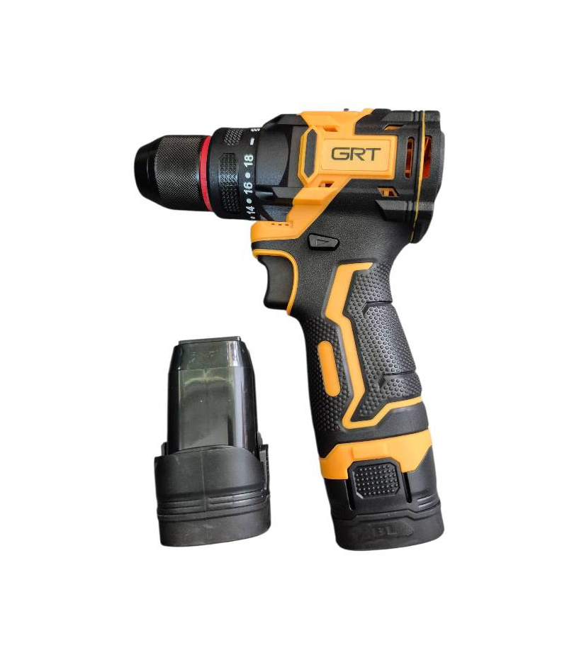 ست جعبه ابزار 88 پارچه بهمراه دریل شارژی 16.8 ولت براشلس جی‎آرتی GRT مدل G2012-BL با یکسال گارانتی