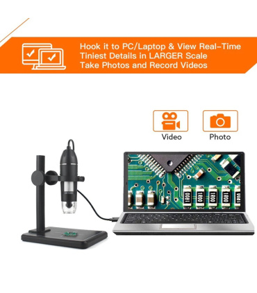 میکروسکوپ دیجیتال 1000X USB Digital Microscope پایه ثابت