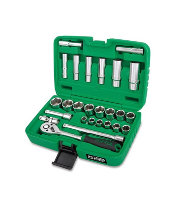 جعبه بکس 26 پارچه بلند و کوتاه درایو 3/8 اینچ تاپ تول TOPTUL مدل GCAI2601