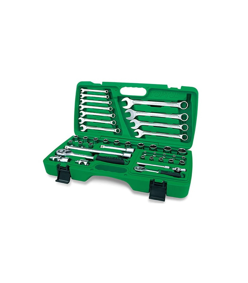جعبه ابزار 42 عددی بکس و آچار درایو 1/4 و 1/2 اینچ تاپ تول TOPTUL مدل GAAI4201