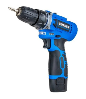 دریل پیچ گوشتی شارژی 12ولت 2 باطری ویوارکس VIVAREX مدل VR1212V-2B یکسال گارانتی