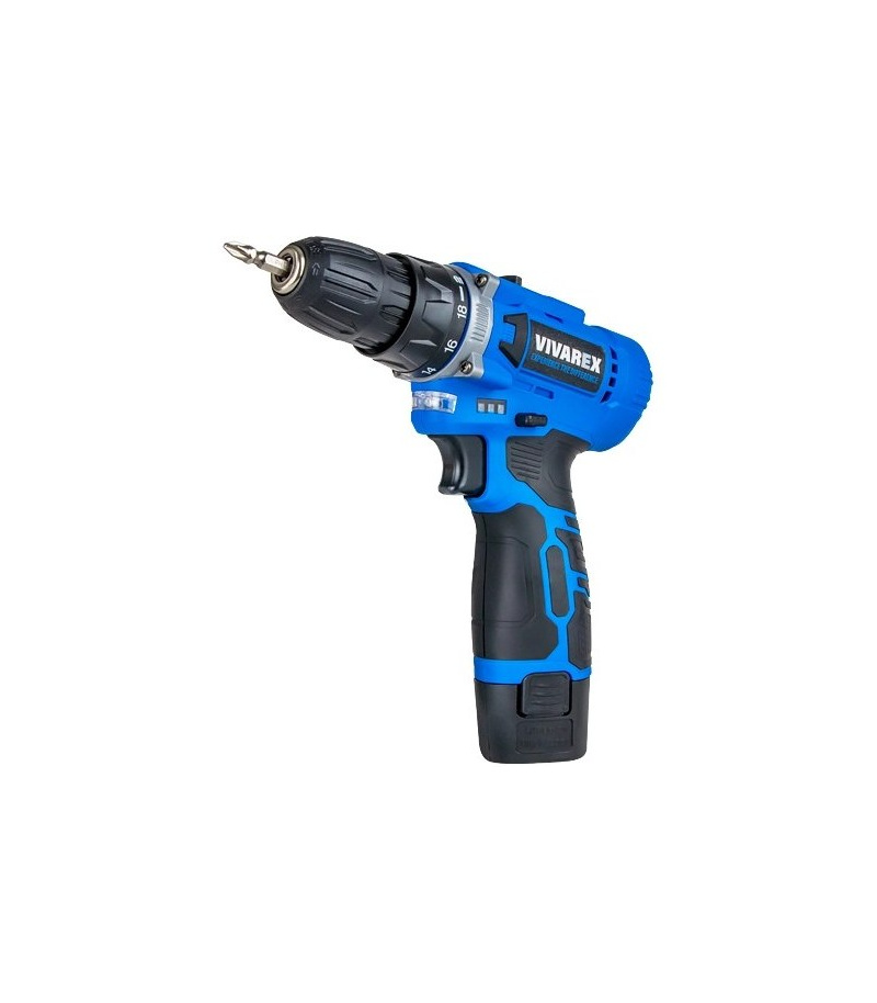 دریل پیچ گوشتی شارژی 12ولت 2 باطری ویوارکس VIVAREX مدل VR1212V-2B یکسال گارانتی
