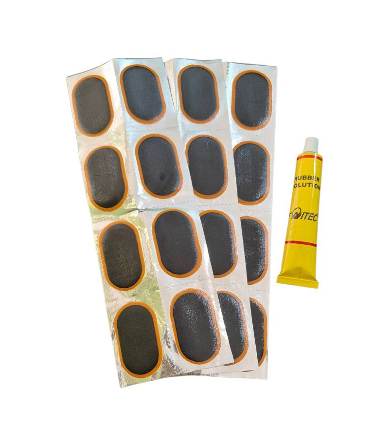 چسب و وصله پنچرگیری دوچرخه پک 24 تایی TAITEC مدل 24P