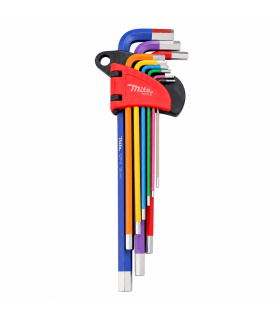 ست 9 عددی آچار آلن شش گوش H فوق بلند کمری روکارتی میتا تولز MITA TOOLS مدل HY6006L