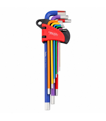 ست 9 عددی آچار آلن شش گوش H فوق بلند کمری روکارتی میتا تولز MITA TOOLS مدل HY6006L