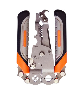 انبر 18 کاره تاشو حرفه ای WIRE STRIPPER مدل WS سر تیغ دار