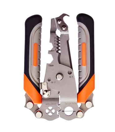 انبر 18 کاره تاشو حرفه ای WIRE STRIPPER مدل WS سر تیغ دار