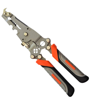 انبر 18 کاره تاشو حرفه ای WIRE STRIPPER مدل WS سر تیغ دار