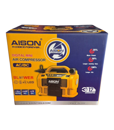 کمپرسور باد دیجیتال و بلوئر AC220 / DC12 ولت ایسون AISON مدل AI-C2123