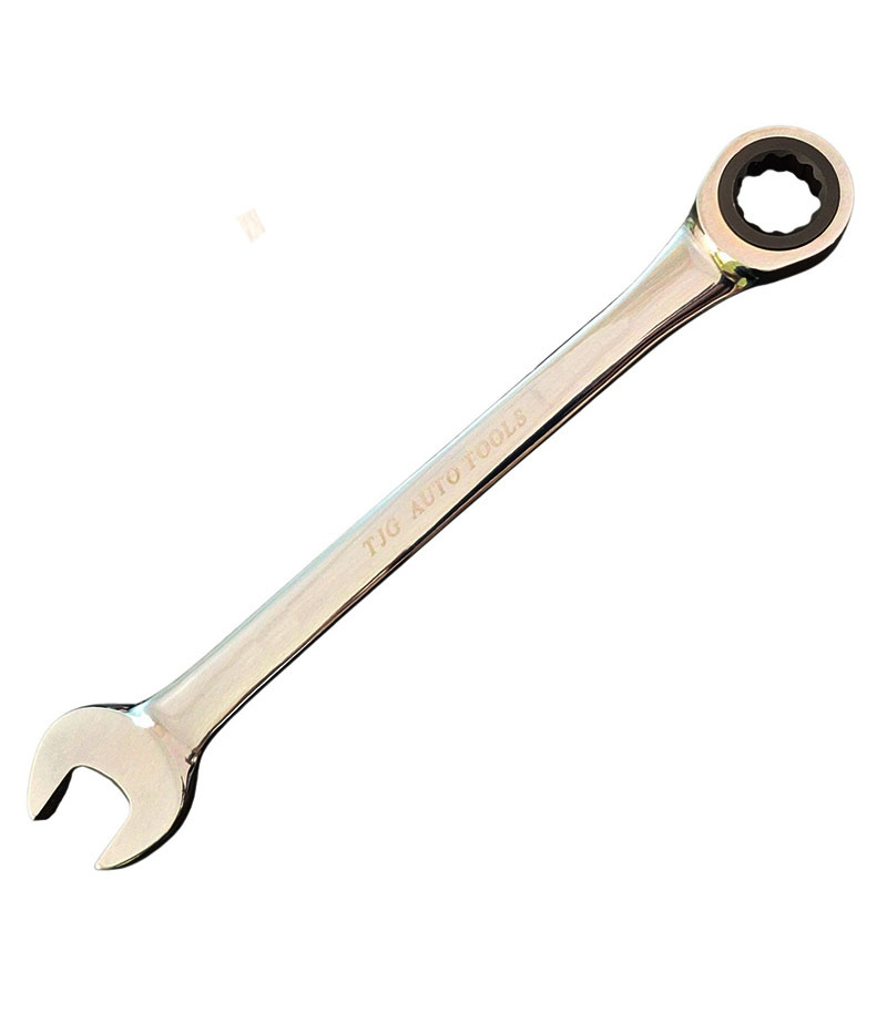 آچار اینچی سایز 1/2 اینچ یک سر تخت و یکسر رینگی جغجغه ای TJG مدل S2350-0102 تایوان