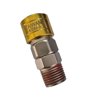 کوپلینگ باد اتومات بیرون رزوه ( رو دنده ) سایز 1/2 اینچ کراسمن CRASMAN مدل 40SM-A تایوان