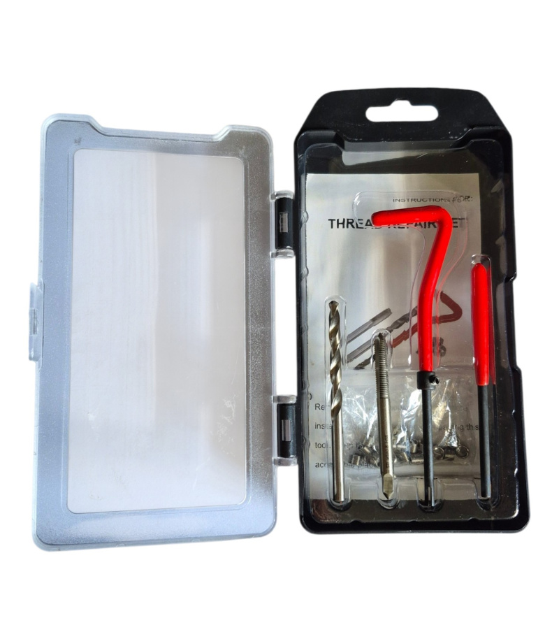 کیت تعمیر رزوه با فنر هلی کویل، قلاویز و لوازم مربوطه سایز 0.8*ST M5 گالیر GALIR مدل J1152